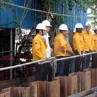 PV GAS’ General Director checks and reviews the construction progress of Nam Con Son 2 Project’s the second phase