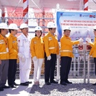 A ceremony to mark the first gas flow from Sao Vang Mine to Nam Con Son 2 pipeline