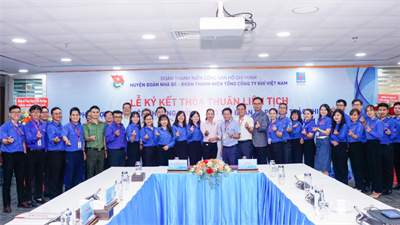Lễ ký kết thỏa thuận liên tịch giữa Đoàn Thanh niên Tổng Công ty Khí Việt Nam và Huyện đoàn Nhà Bè