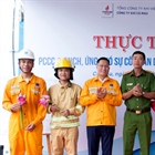 PV GAS Ca Mau Company to Practice Firefighting and Rescue in Response to Oil and Chemical Spills