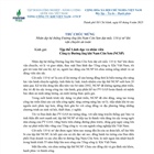 Thư chúc mừng NCSP