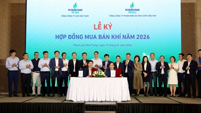 PV GAS và PVFCCo - Phú Mỹ ký kết Hợp đồng mua bán khí năm 2026