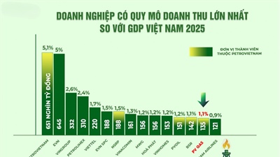 PV GAS đóng góp 1,1% cho GDP Việt Nam