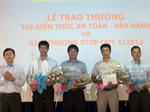 Công ty Chế biến Khí Vũng Tàu trao giải thưởng cuộc thi kiến thức vận hành an toàn và chương trình STOP 2013