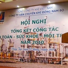 Hội nghị tổng kết công tác an toàn sức khỏe môi trường năm 2010 của Công ty Vận chuyển khí Đông Nam Bộ