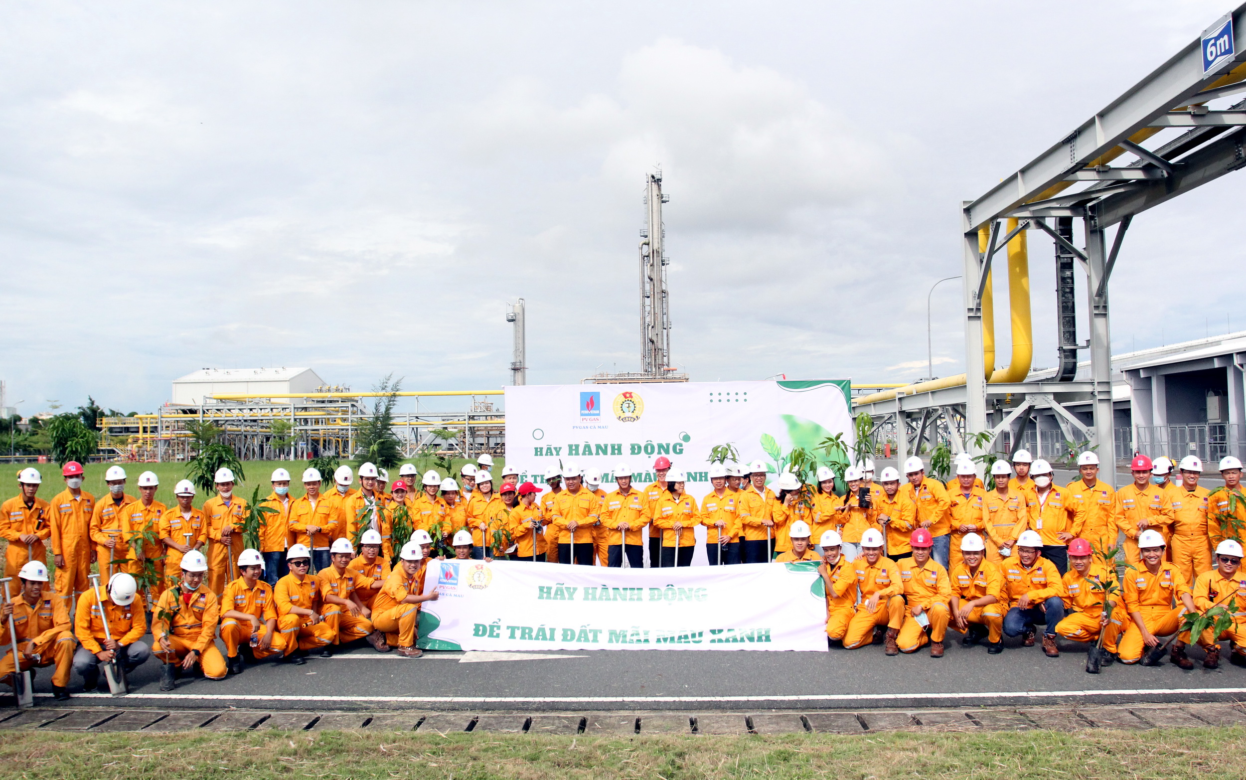 Lễ phát động phong trào “Trồng cây trên công trình khí” tại KCM