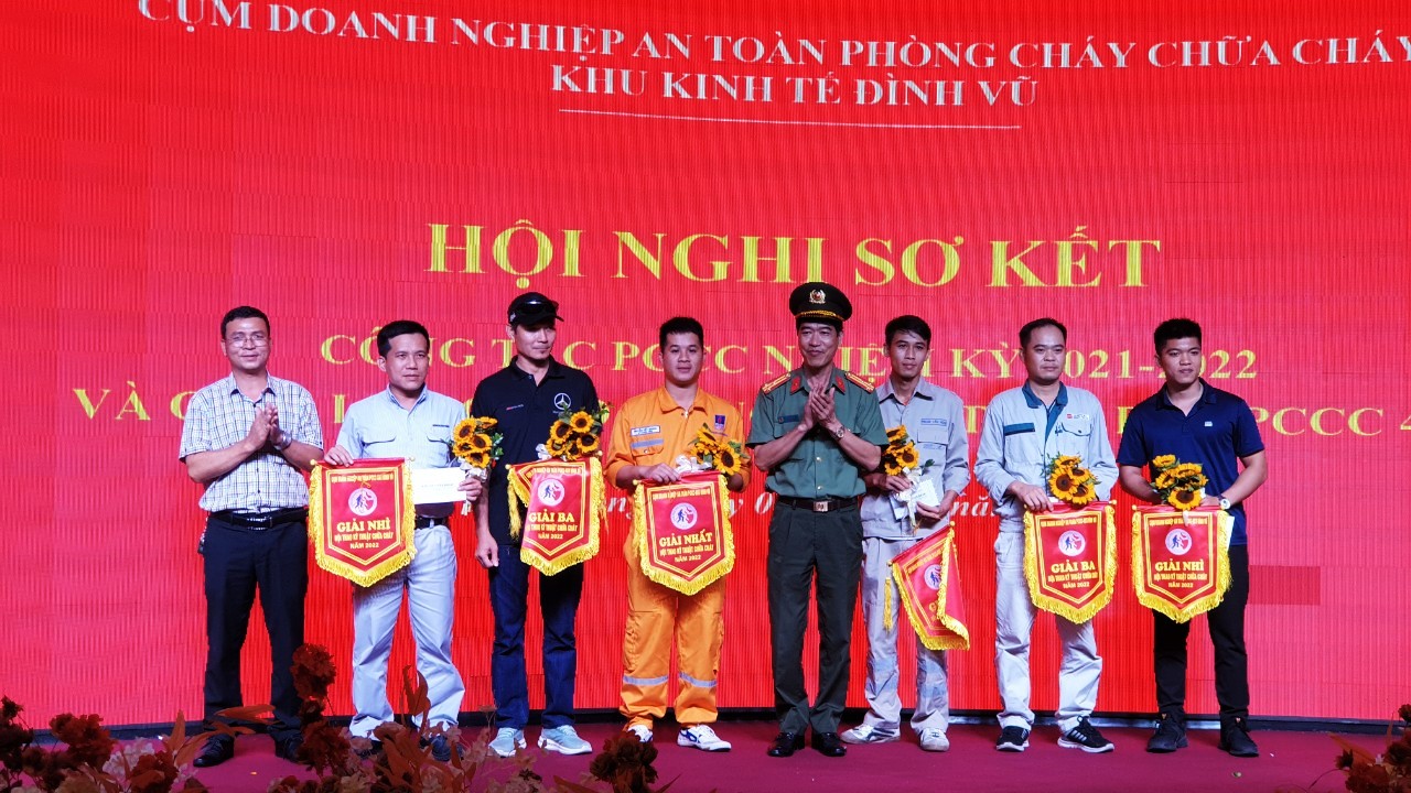 KHP nhận 3 giải Nhất của Hội thao PCCC 2022