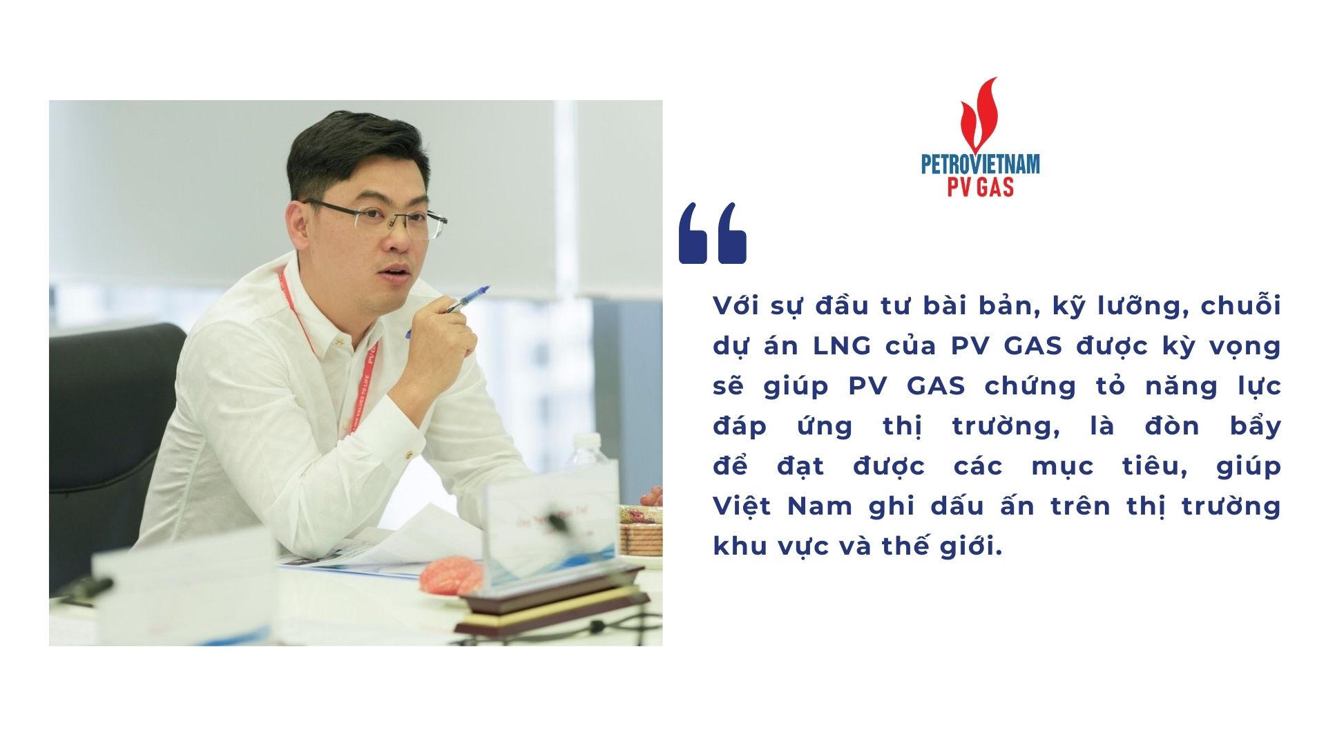  Phó Tổng Giám đốc Nguyễn Phúc Tuệ phát biểu về tiềm năng hoạt động kinh doanh LNG của PV GAS trong tương lai