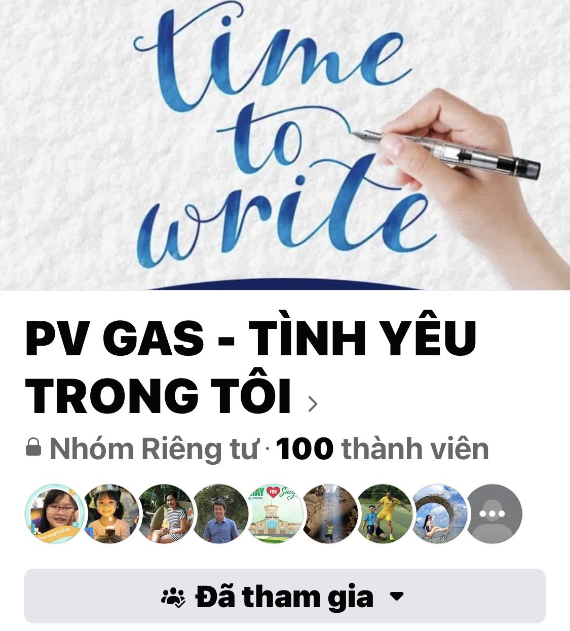 Giao diện Cuộc thi "PV GAS - Tình yêu trong tôi" trên fanpage của Công đoàn CQĐH PV GAS