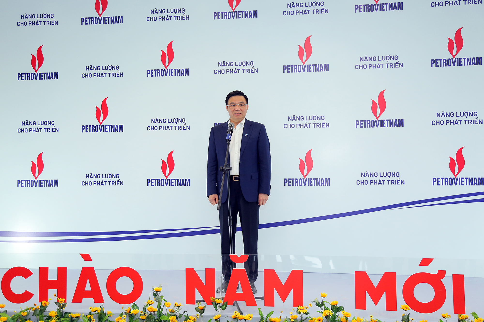 Tổng Giám đốc Petrovietnam Lê Mạnh Hùng phát biểu tại buổi lễ