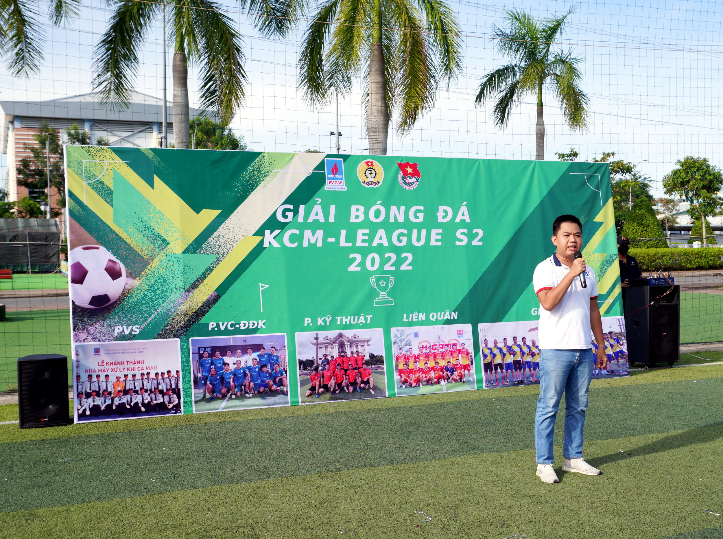 Chủ tịch Công đoàn KCM khai mạc Giải Bóng đá KCM LEAGUE 2022