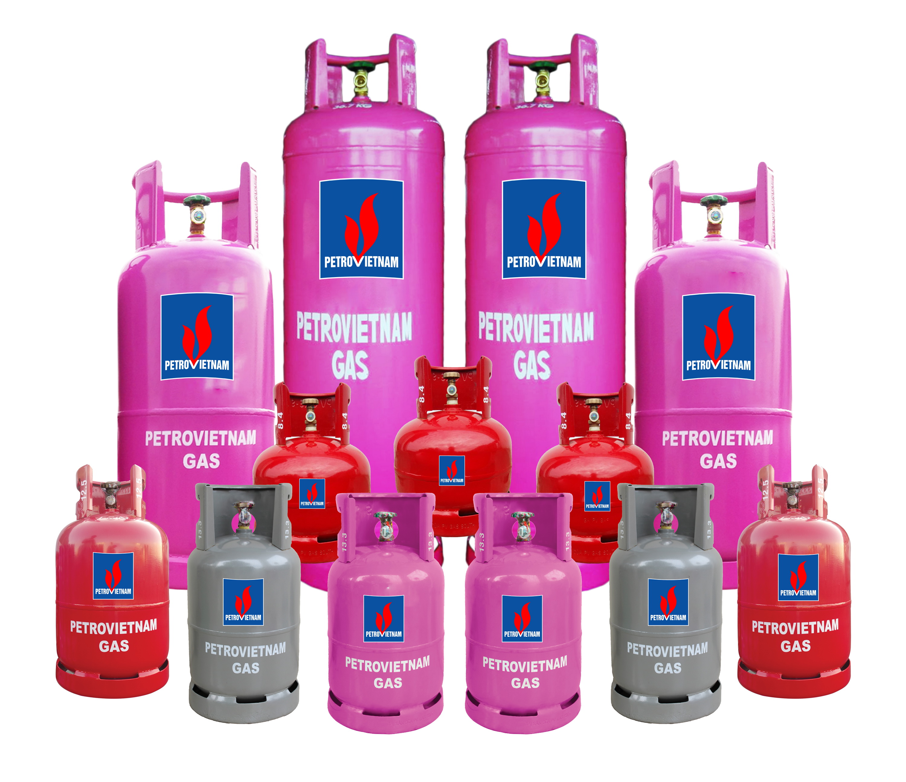 Một số sản phẩm bình gas Petrovietnam Gas của PVGAS LPG